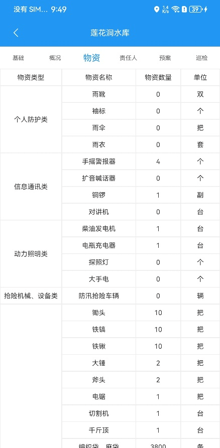 移动端物资管理
